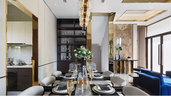 不銹鋼線條輕奢別墅，這才是品質